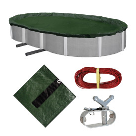 Arctic Armor 16' x 28' Oval Winter Cover 12 Yr. Green